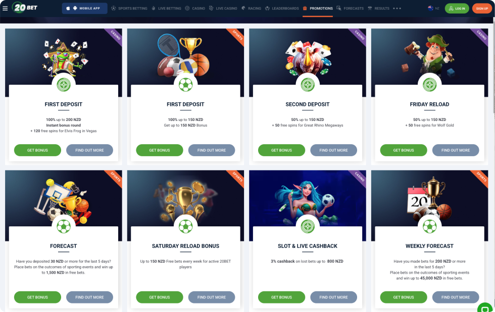 20Bet Best Promotions